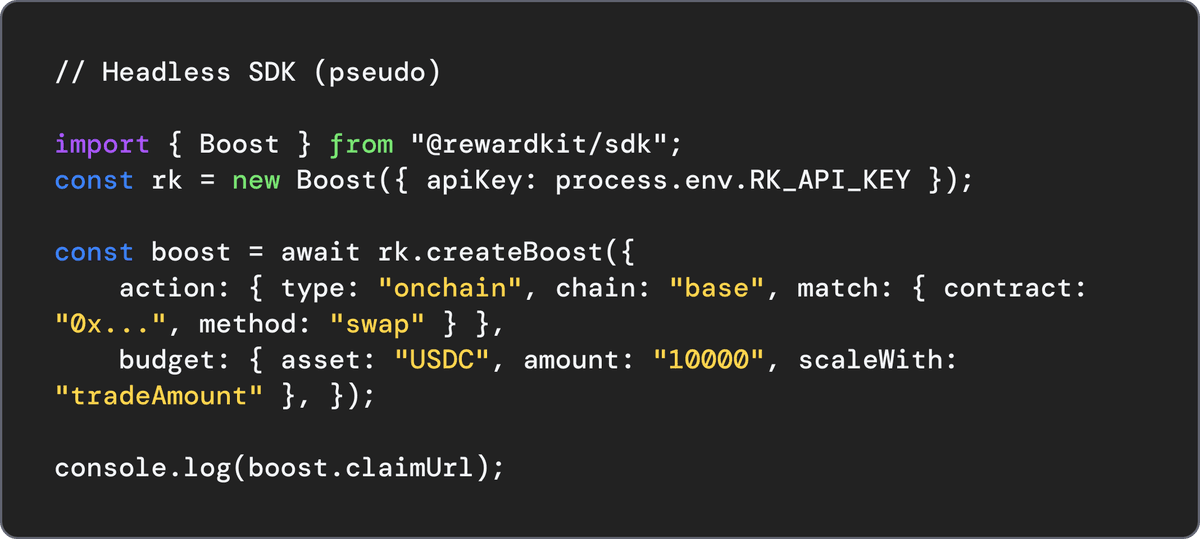 Headless SDK code example