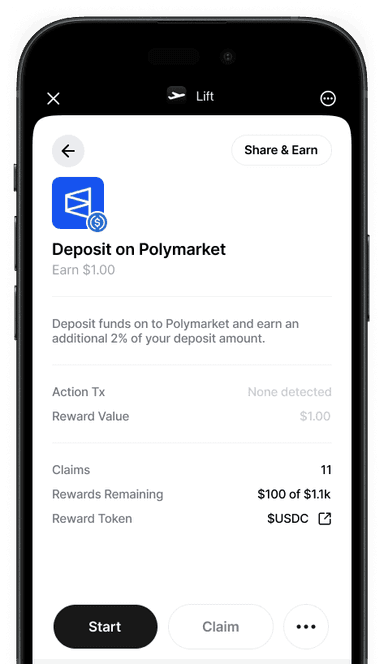Lift - Deposit detail